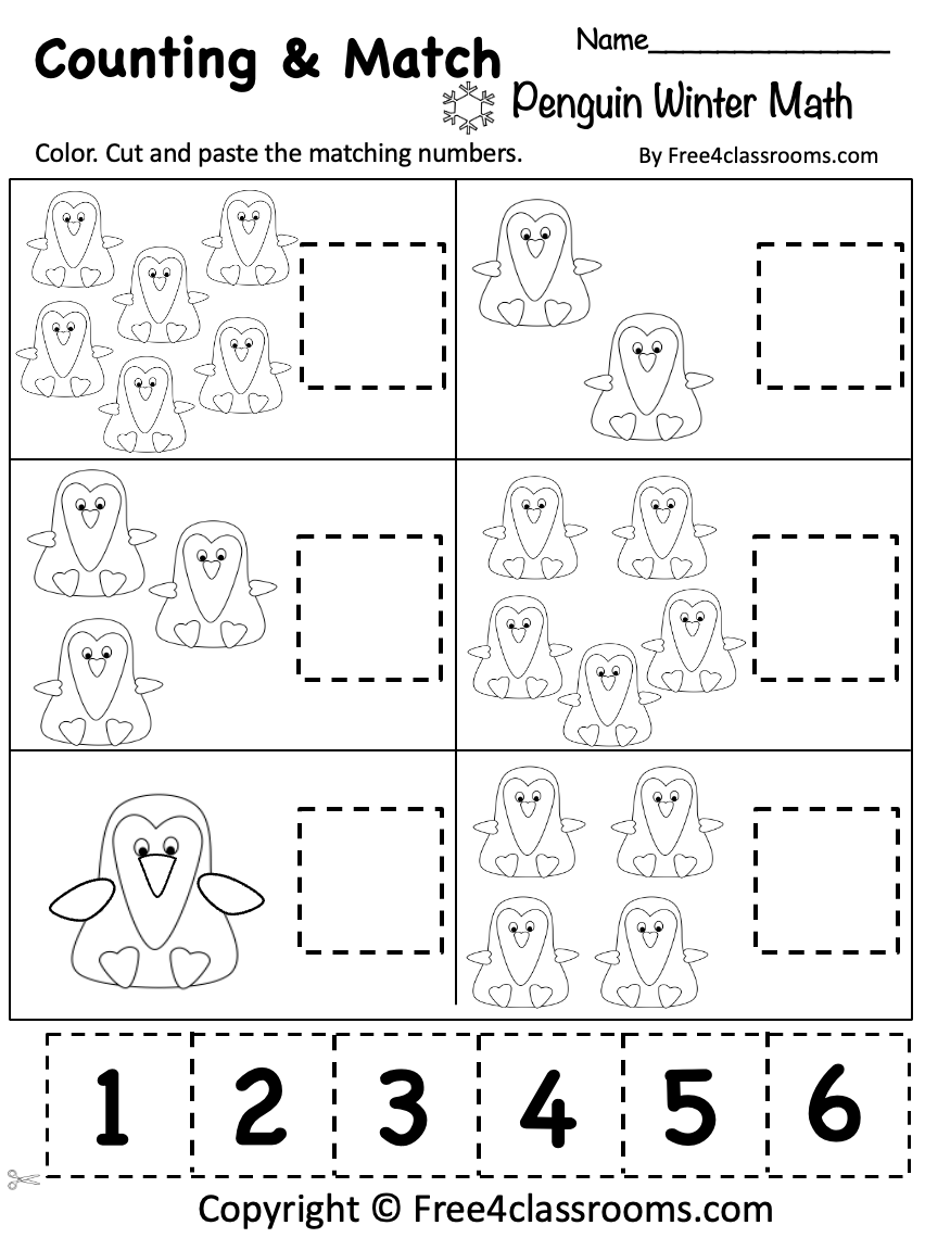 Free Printable Number Preschool Worksheets