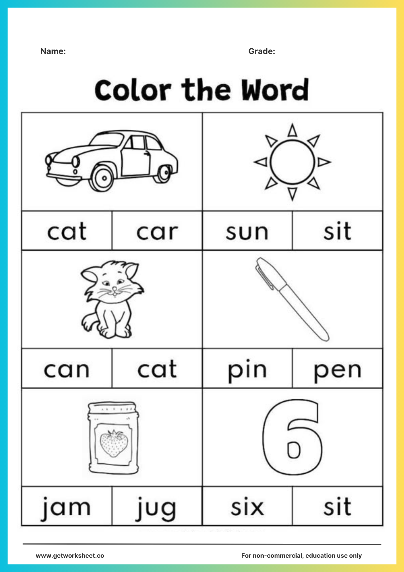 Phonics Printable Worksheets