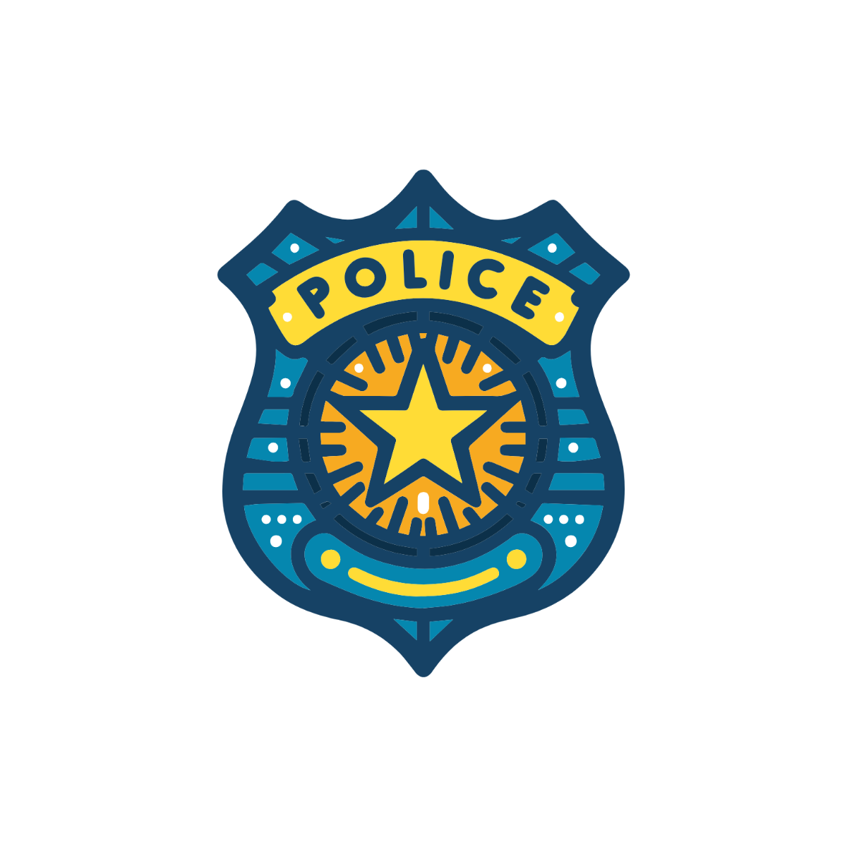 Police Badge Printable Template