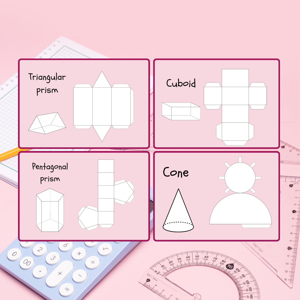Free Printable 3D Shape Nets Made By Teachers