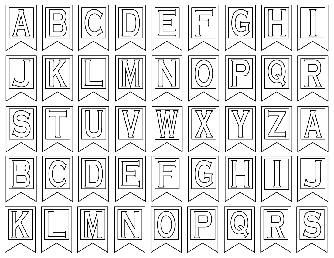 Free Printable Letter Banner