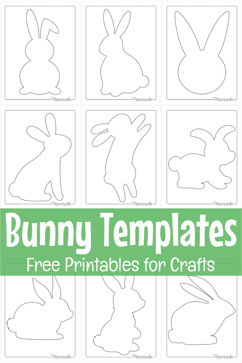 Bunny Template Printable Free