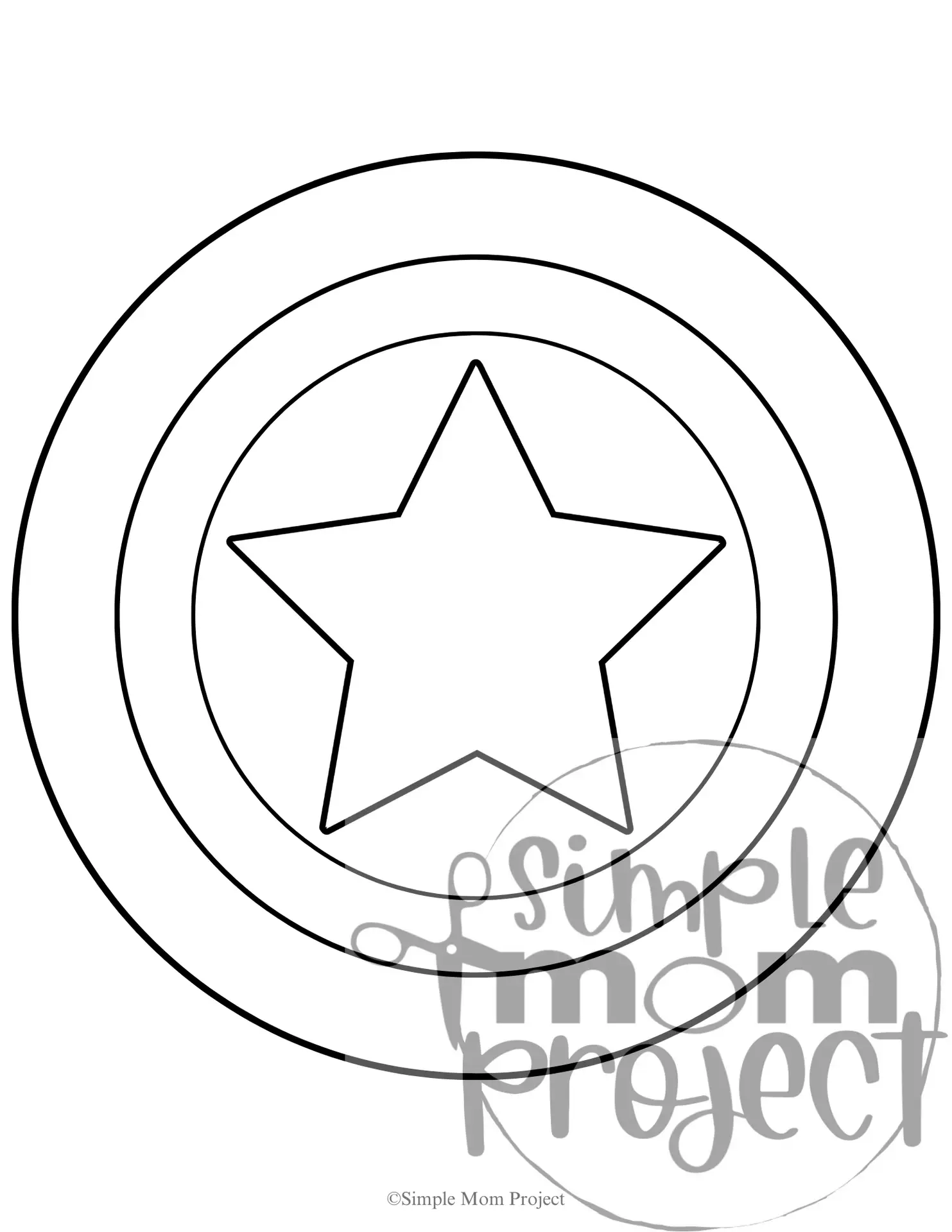 Shield Printable Template