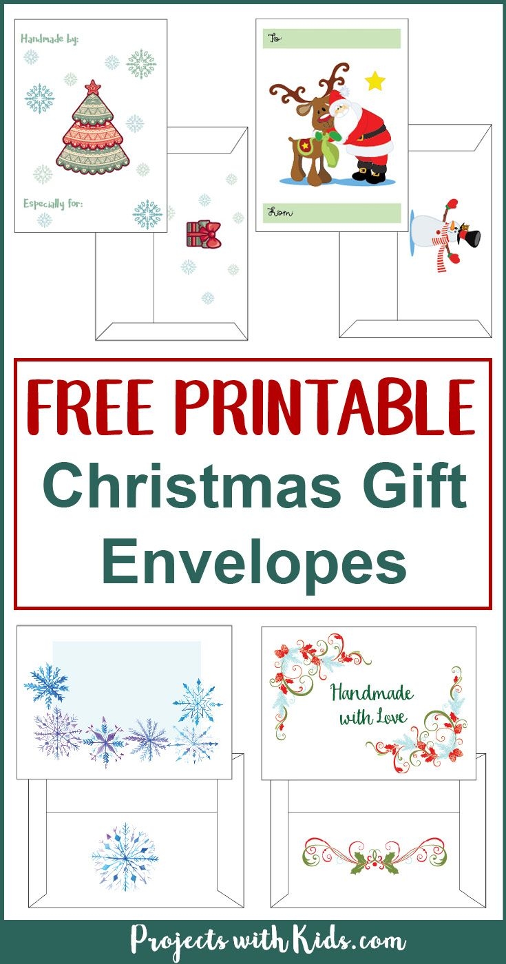 Free Printable Christmas Gift Envelopes