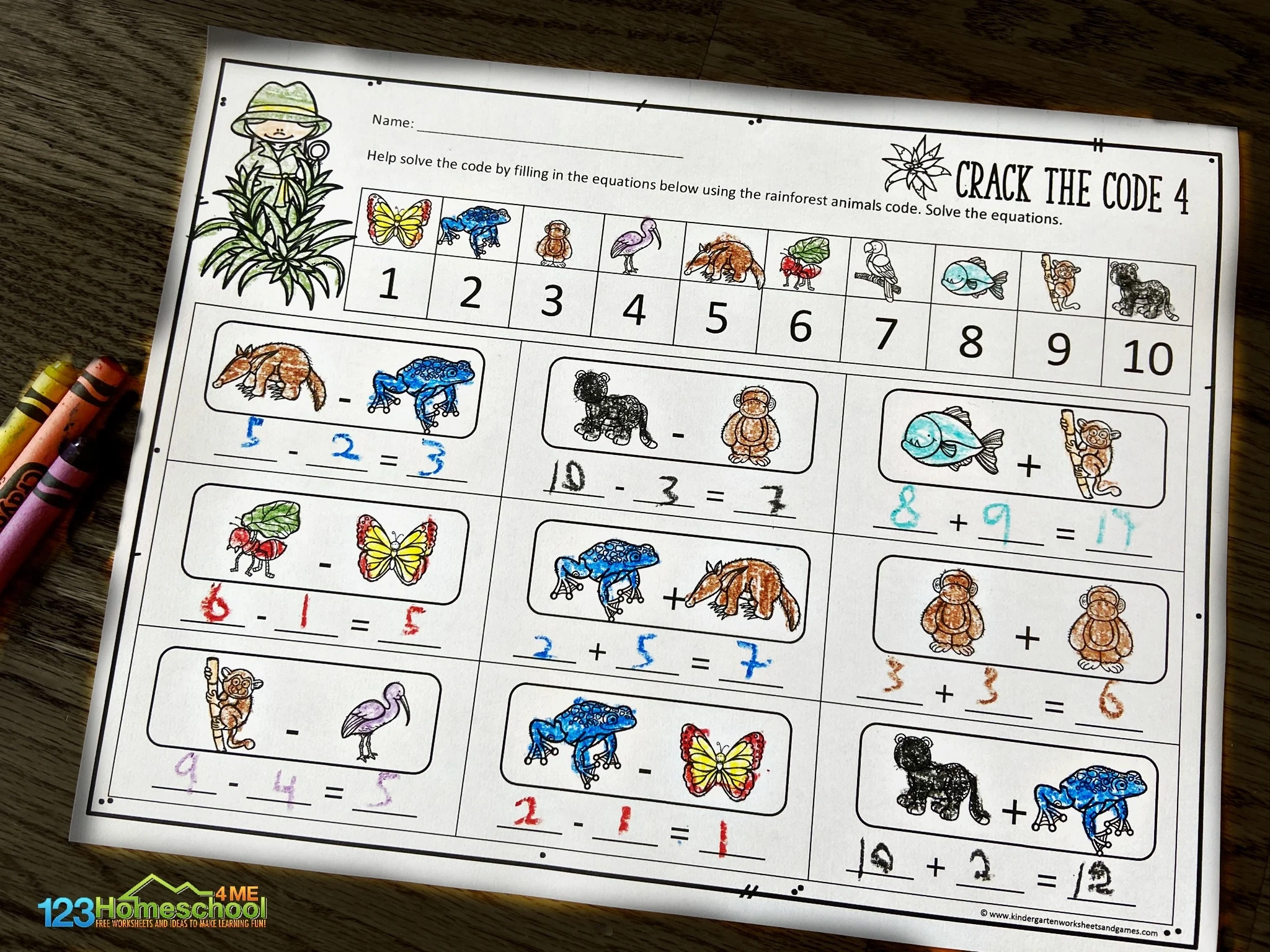 Crack The Code Free Printable
