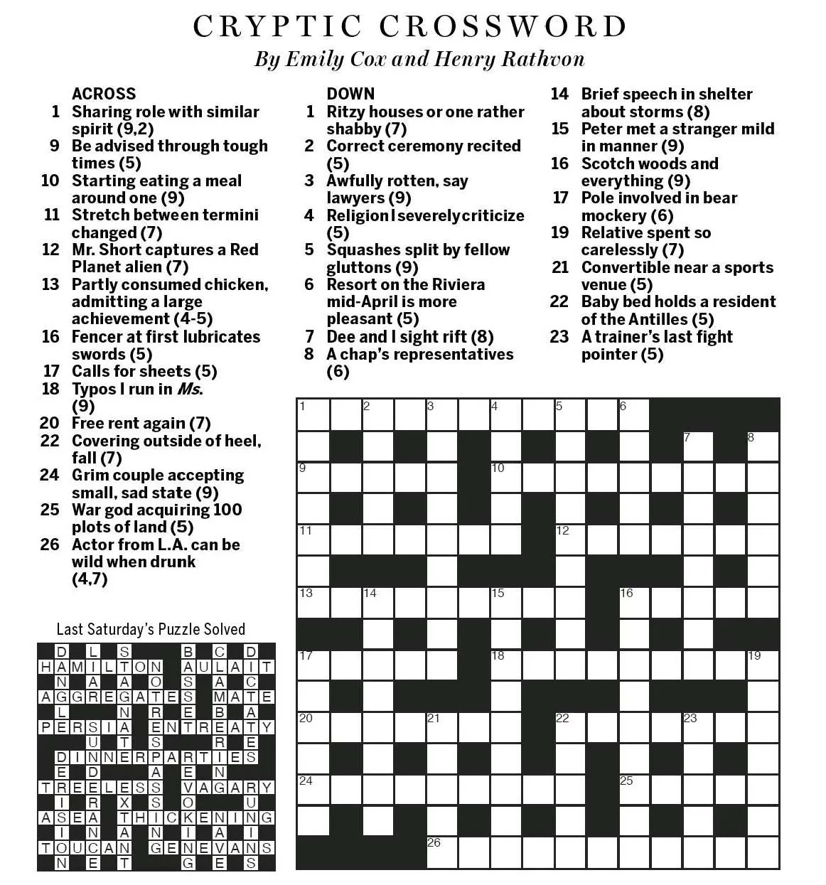 Free Printable Crossword Sheets