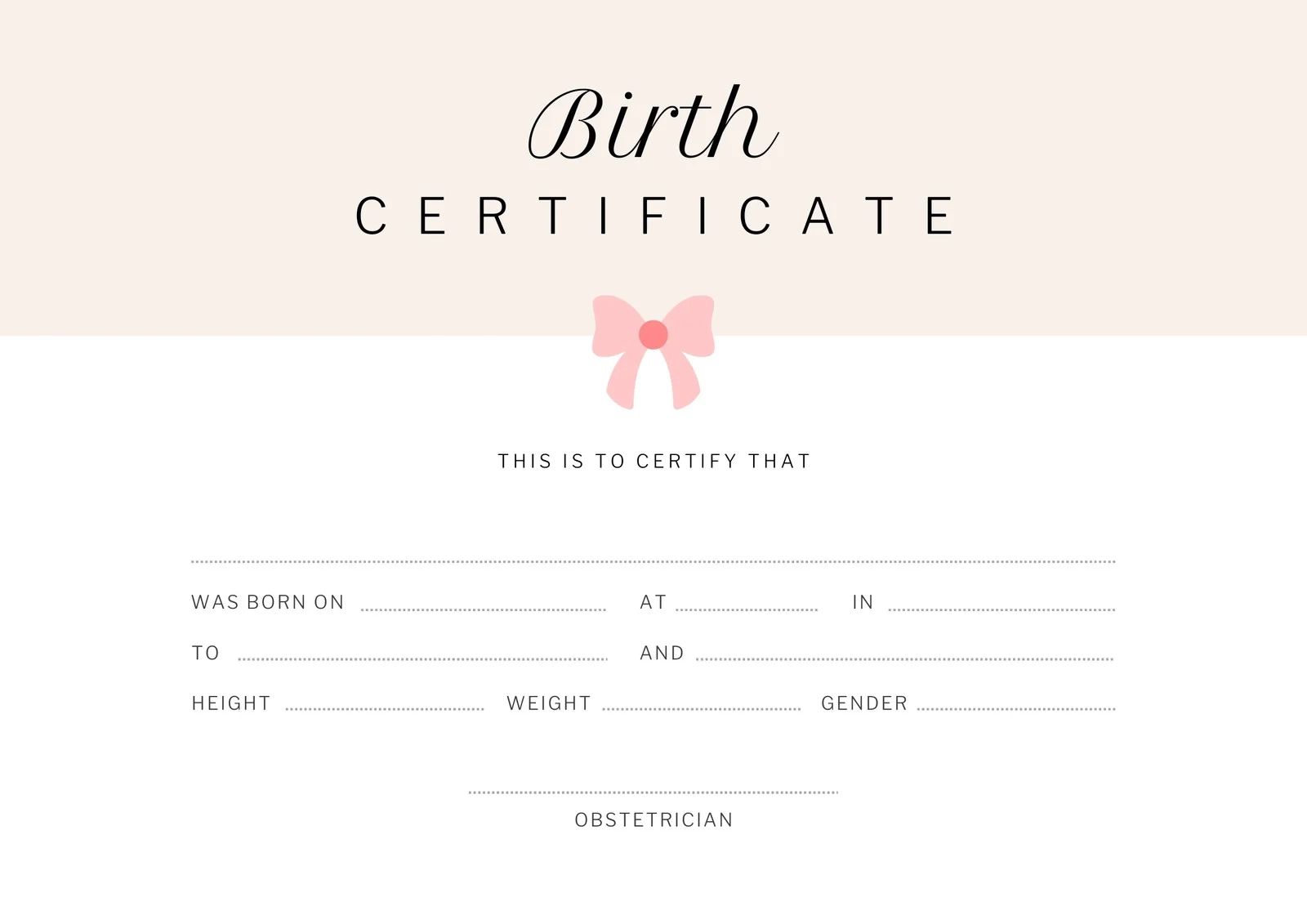 Free Printable Customizable Birthday Certificate Templates Canva