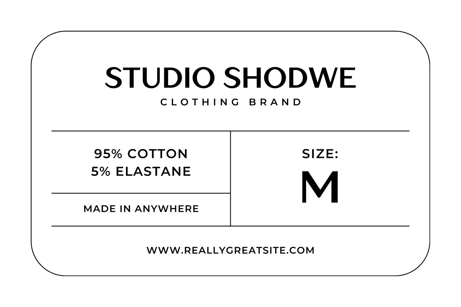 Free Printable Customizable Clothing Label Templates Canva