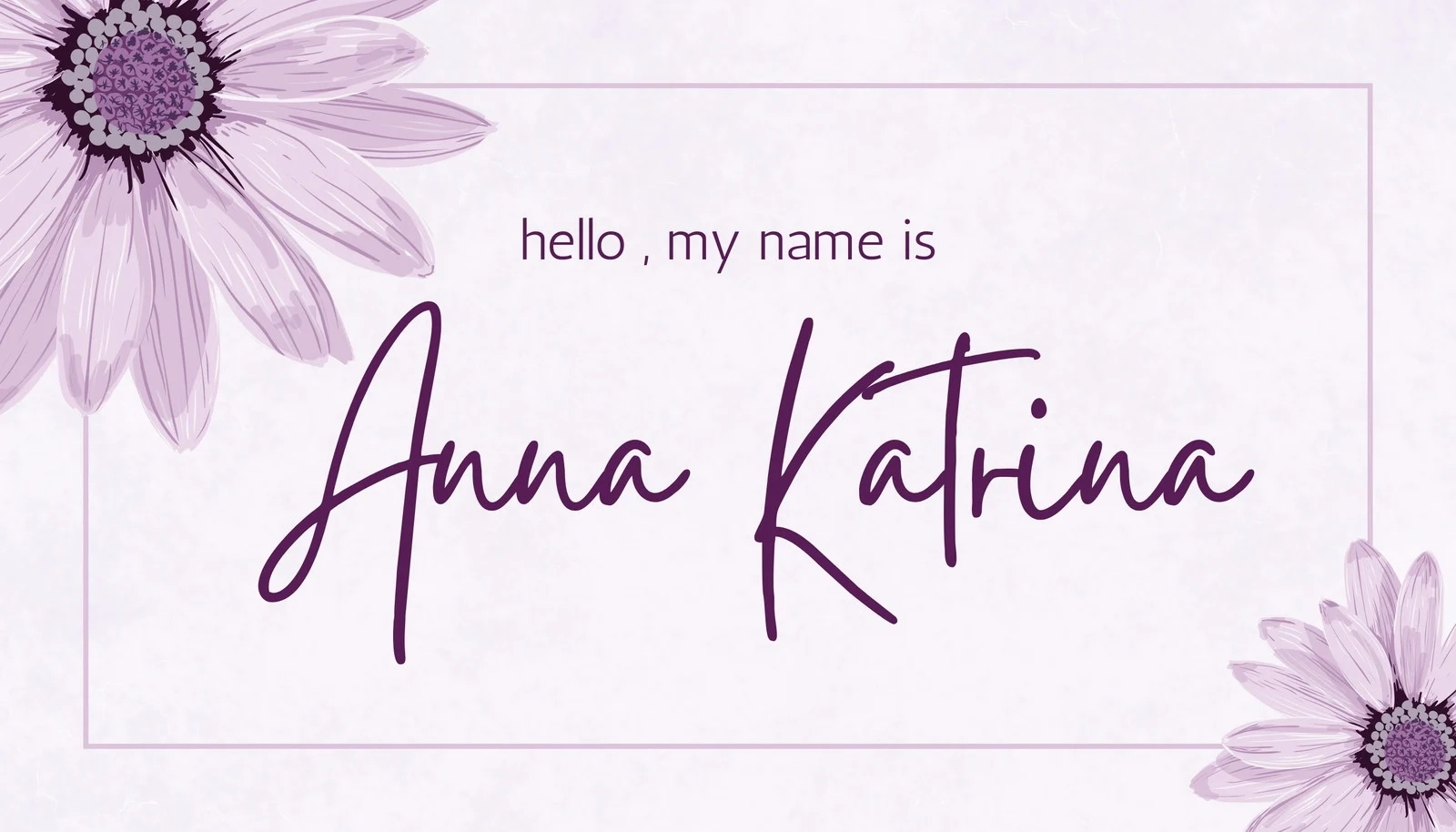 Design Editable Printable Name Tag Template
