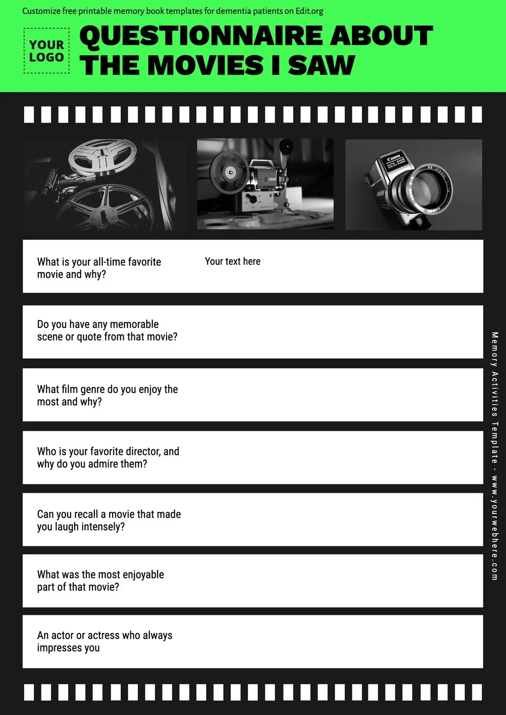Free Printable Dementia Activities