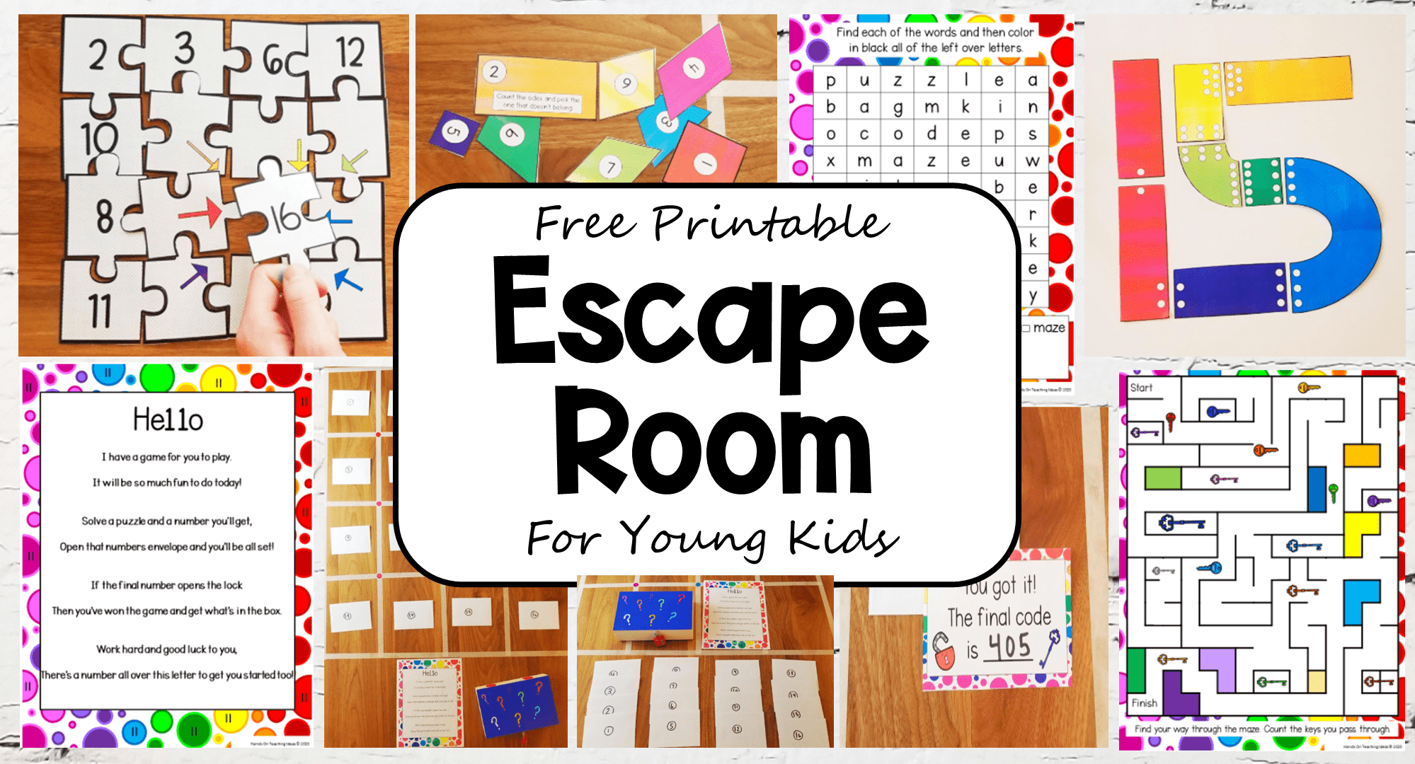 Escape Room Puzzles Printable With Answers