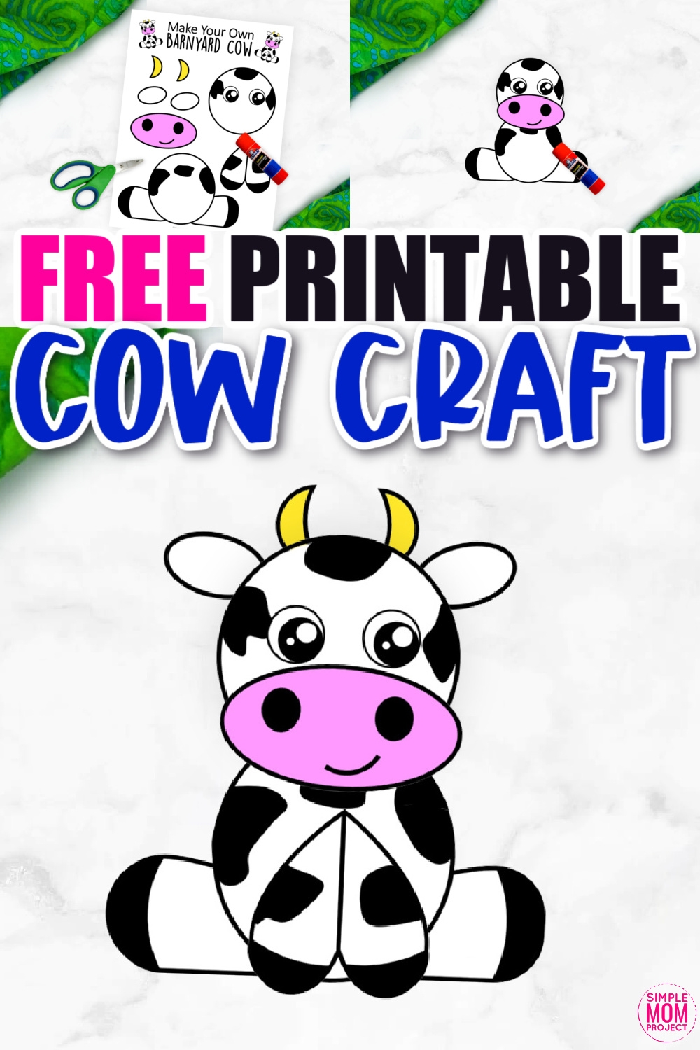Printable Cow Craft Template