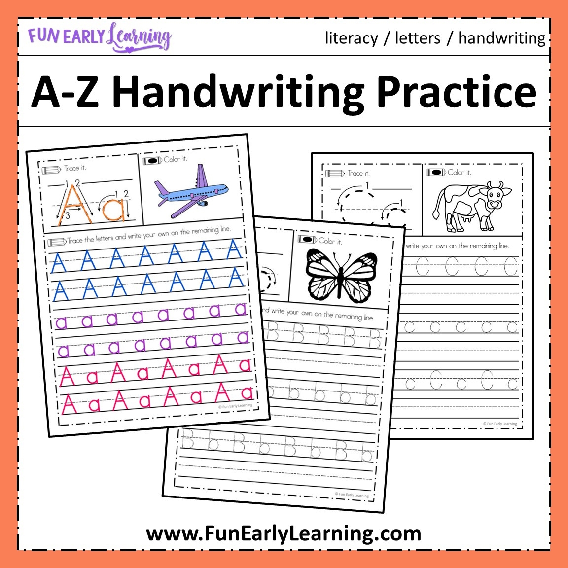 Free Printable Kindergarten Handwriting Worksheets Printable 