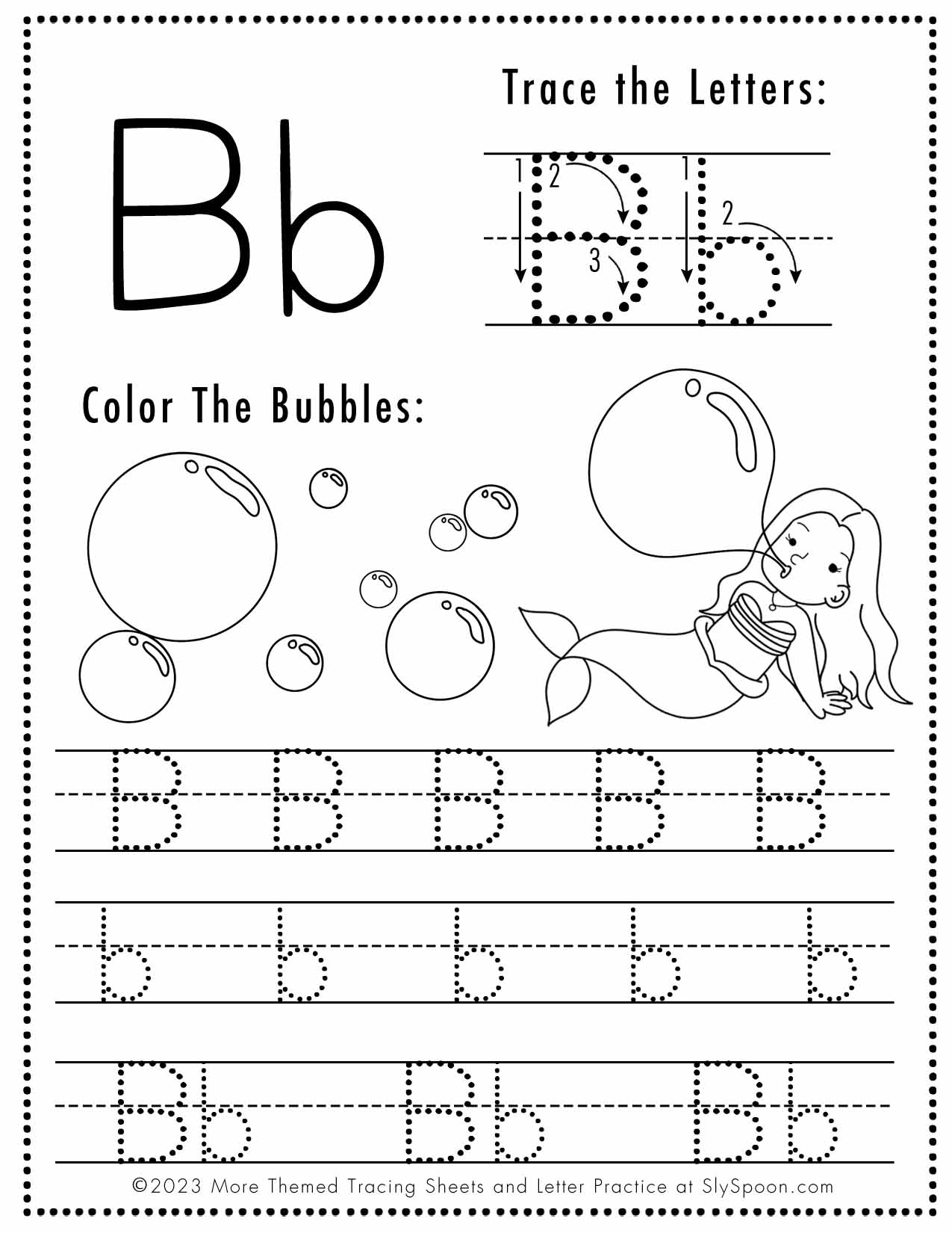 Free Printable Letter B Worksheets For Preschool