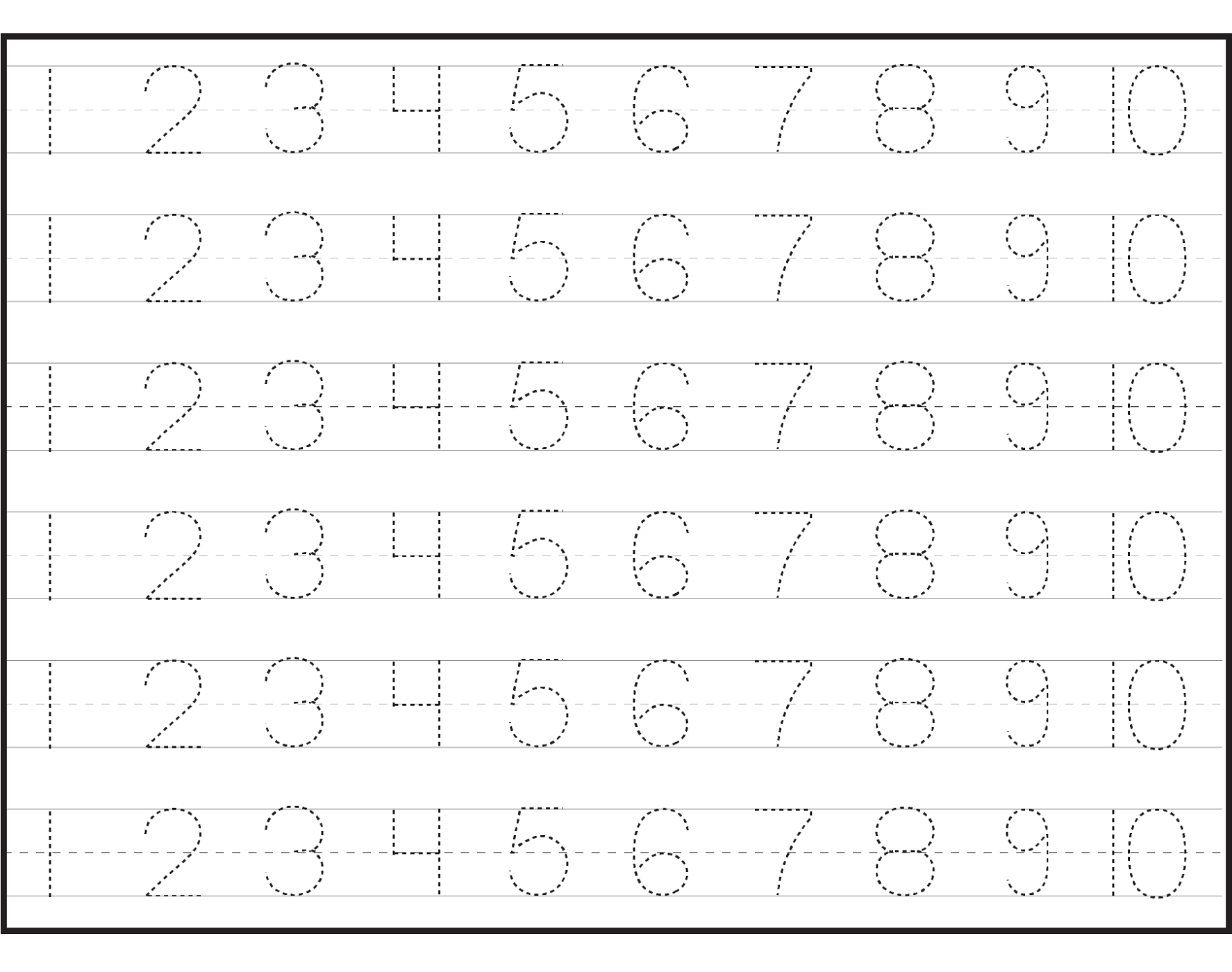 Free Printable Numbers Worksheets For Pre k amp Kindergarten 