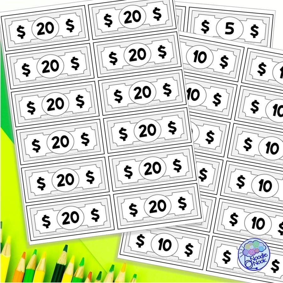 Free Printable Fake Money Template For Teachers