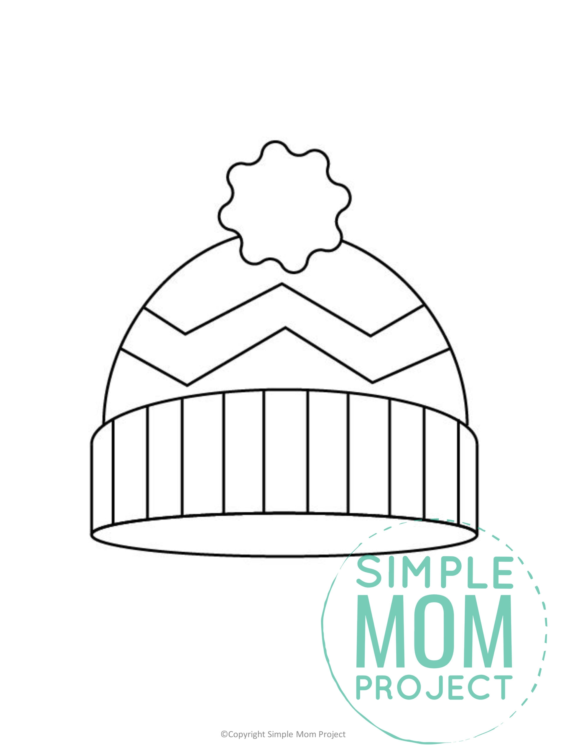 Free Printable Snow Hat Template For Kids Easy Fun And Perfect 