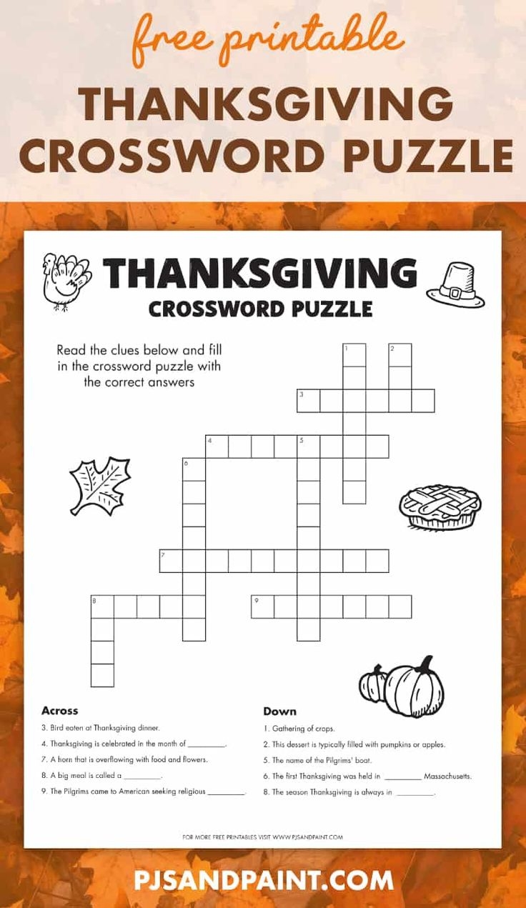 Thanksgiving Puzzles Printable Free