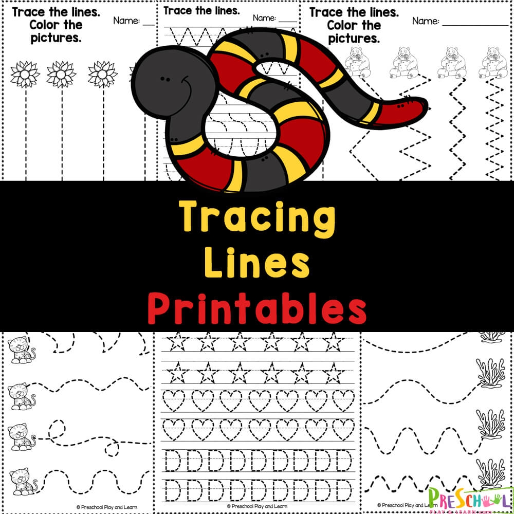 3 Year Old Tracing Worksheets Free Printable