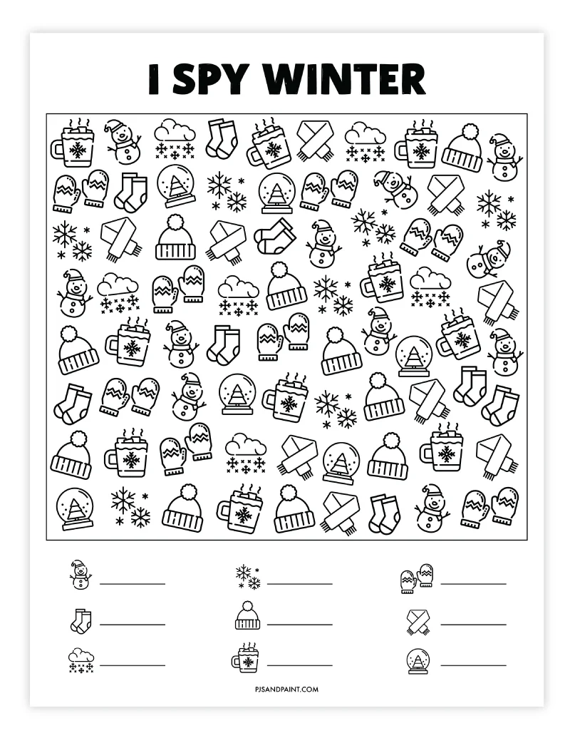 Winter Worksheet Free Printable