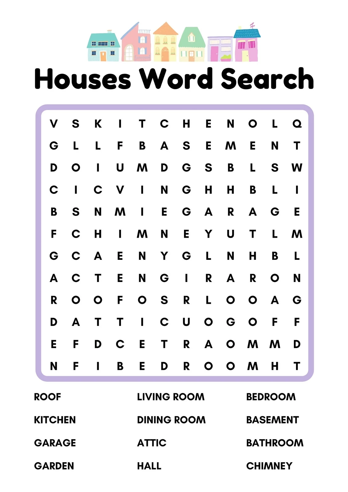 Free Printable Word Search Puzzles Easy