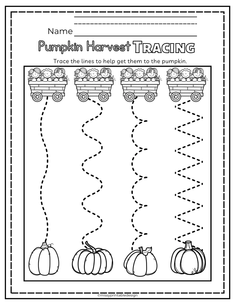 Free Preschool Pumpkin Printables