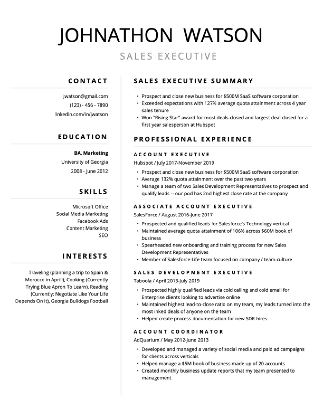 Free Resume Templates For 2025 Edit amp Download ResyBuild io