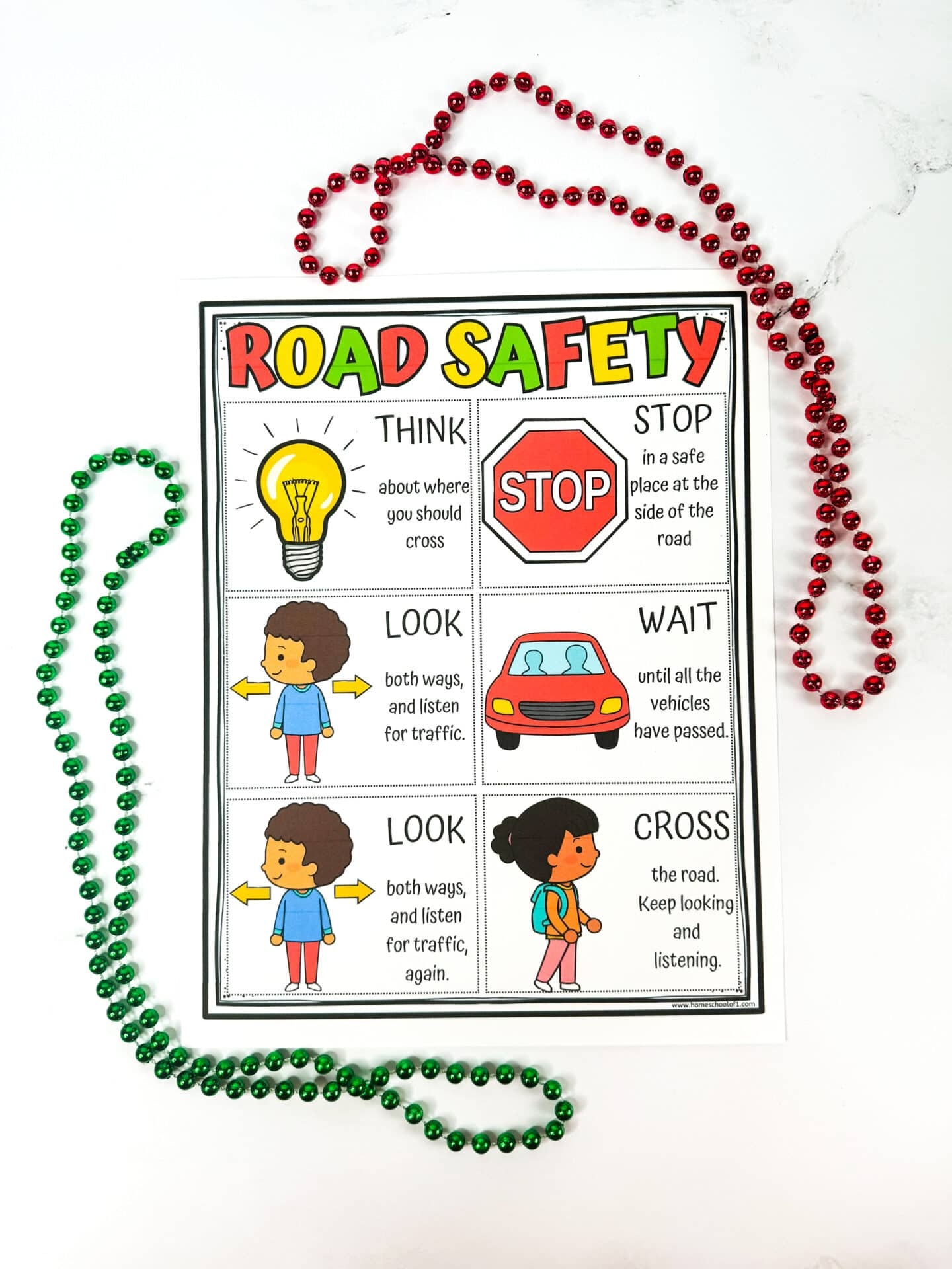 Free Road Safety Worksheet