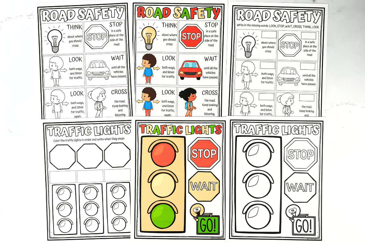 Free Printable Pedestrian Safety Worksheets
