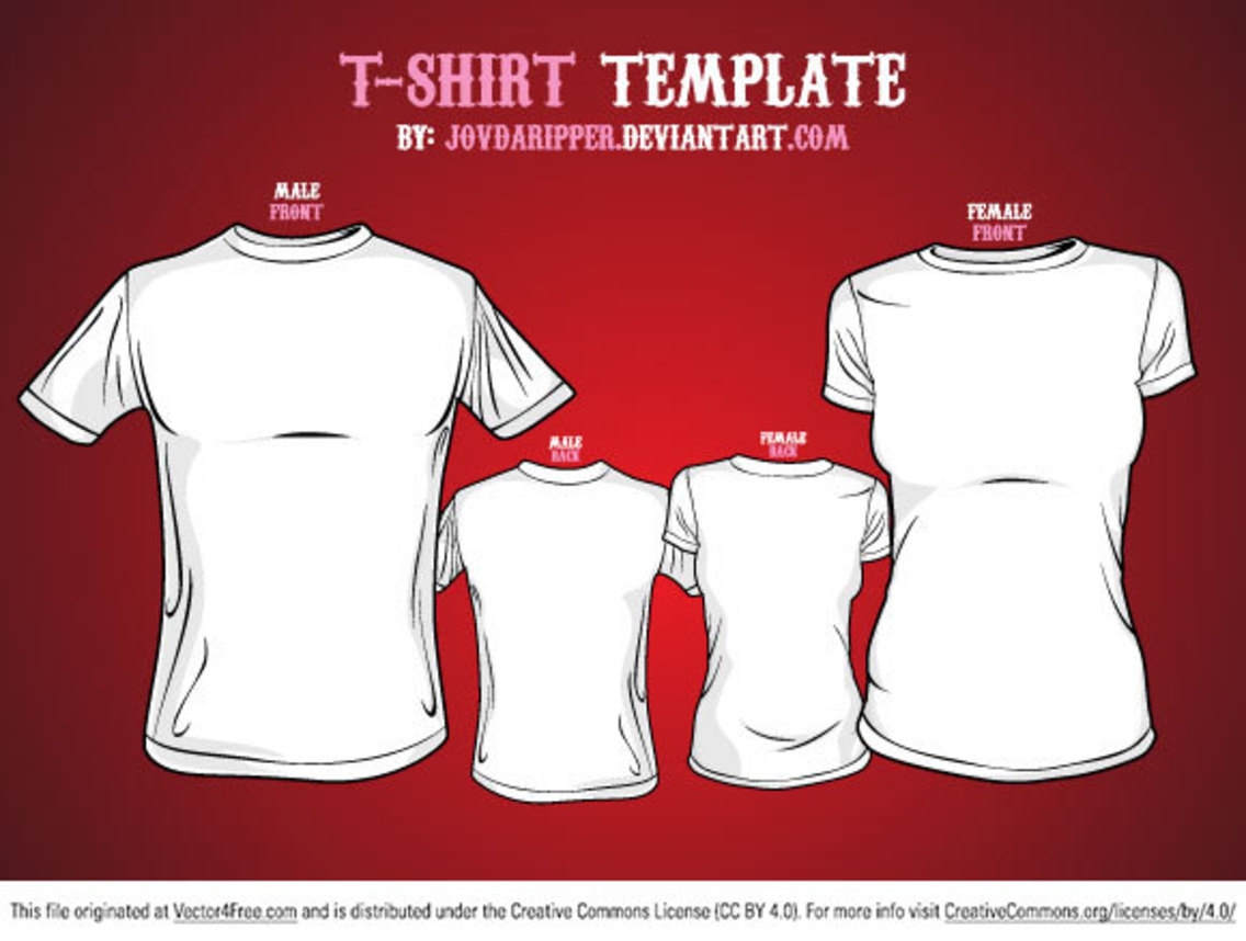 Free Vector T shirt Template