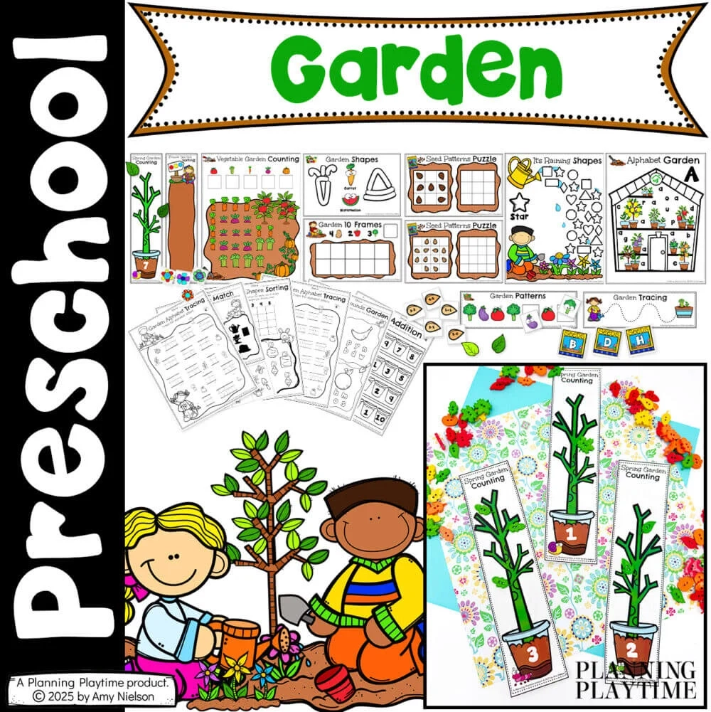 Preschool Garden Theme Printables