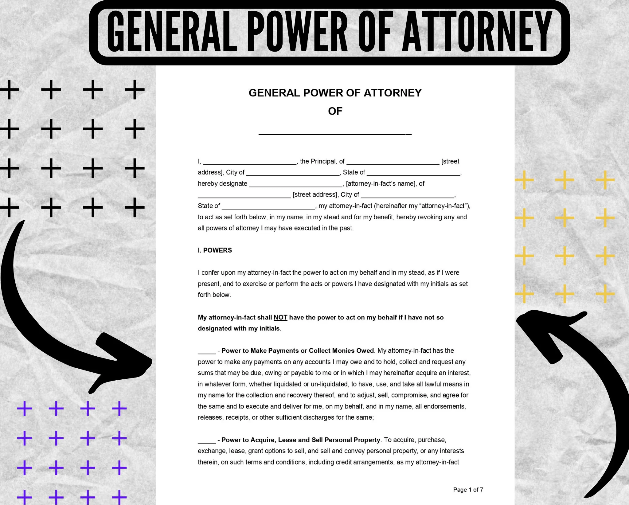 General Power Of Attorney POA General Power Of Attorney Form 