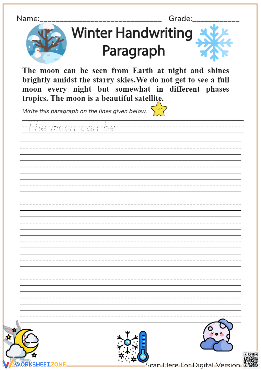 Grade 4 Handwriting Worksheets amp Printable