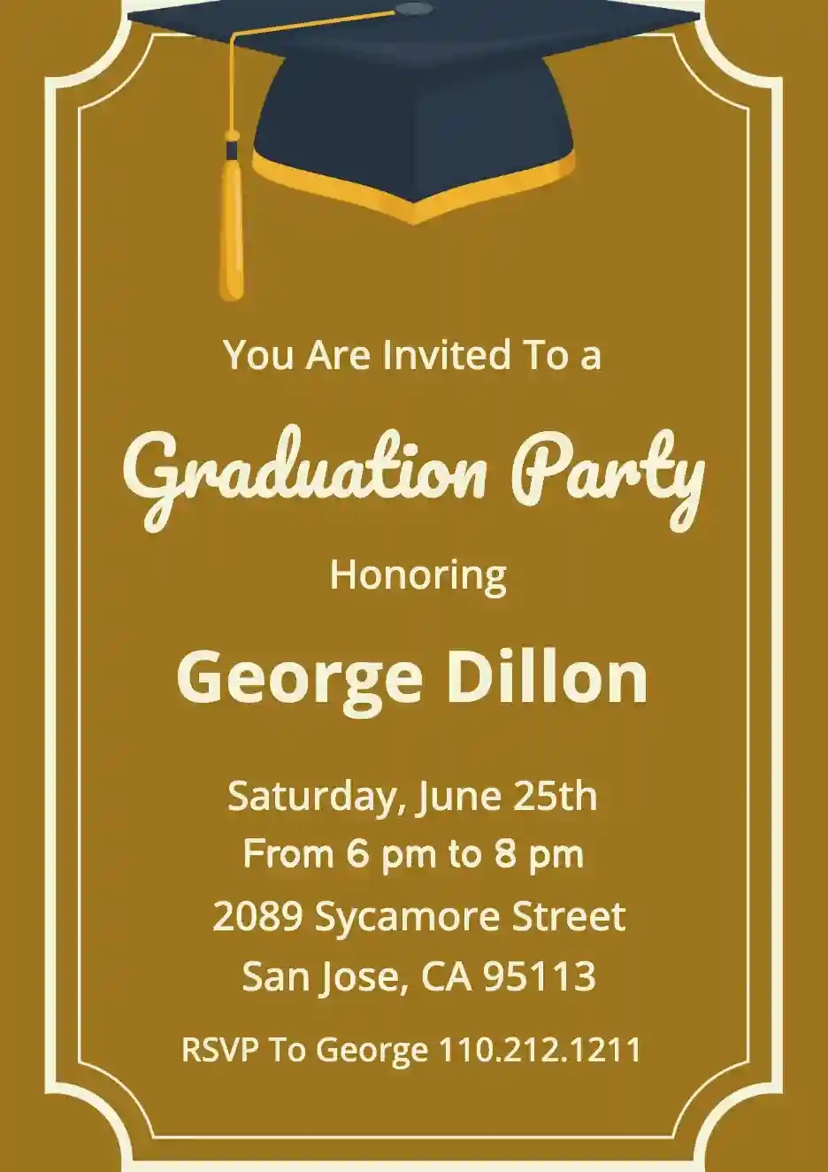 Free Printable Graduation Invitation Templates