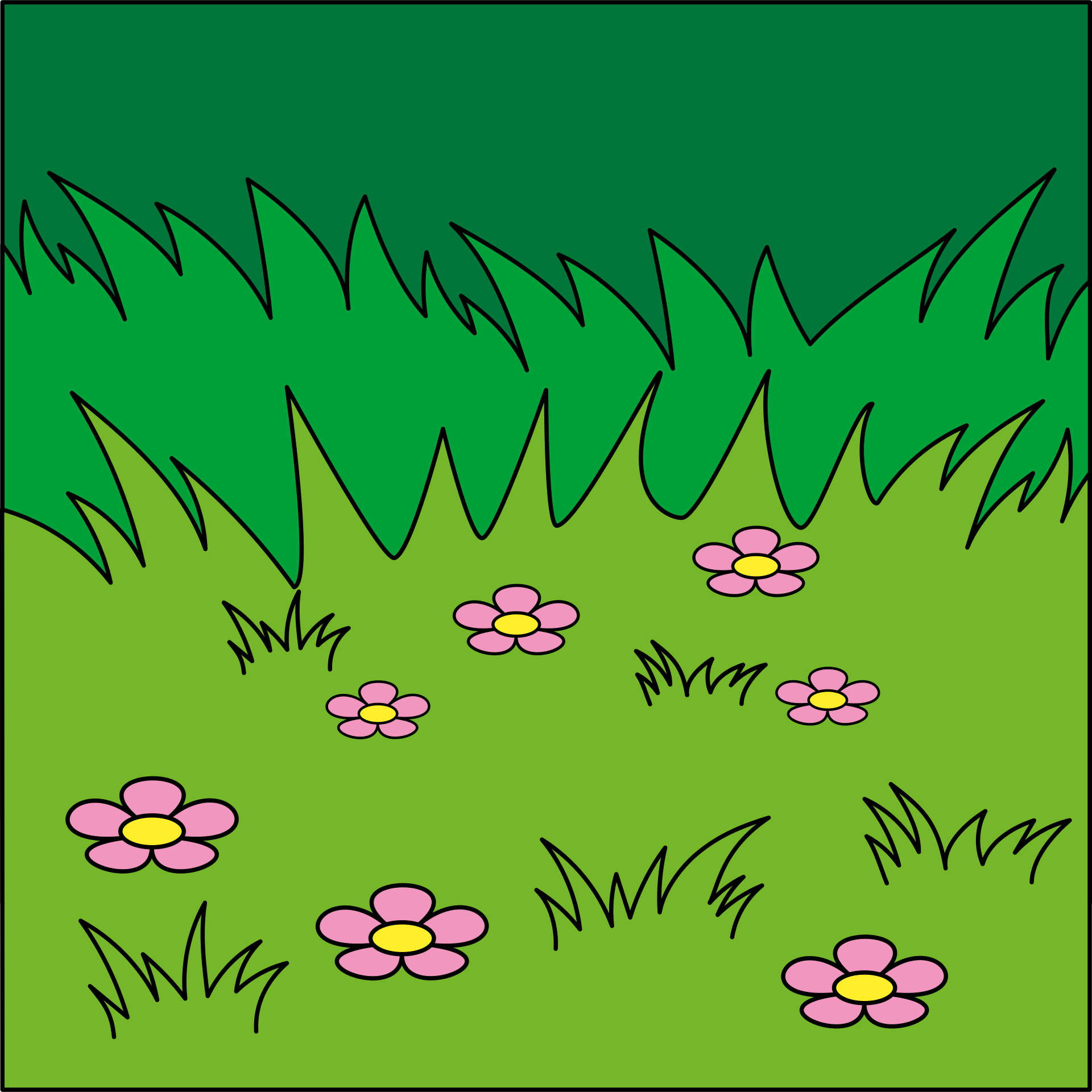 Grass Template Printable