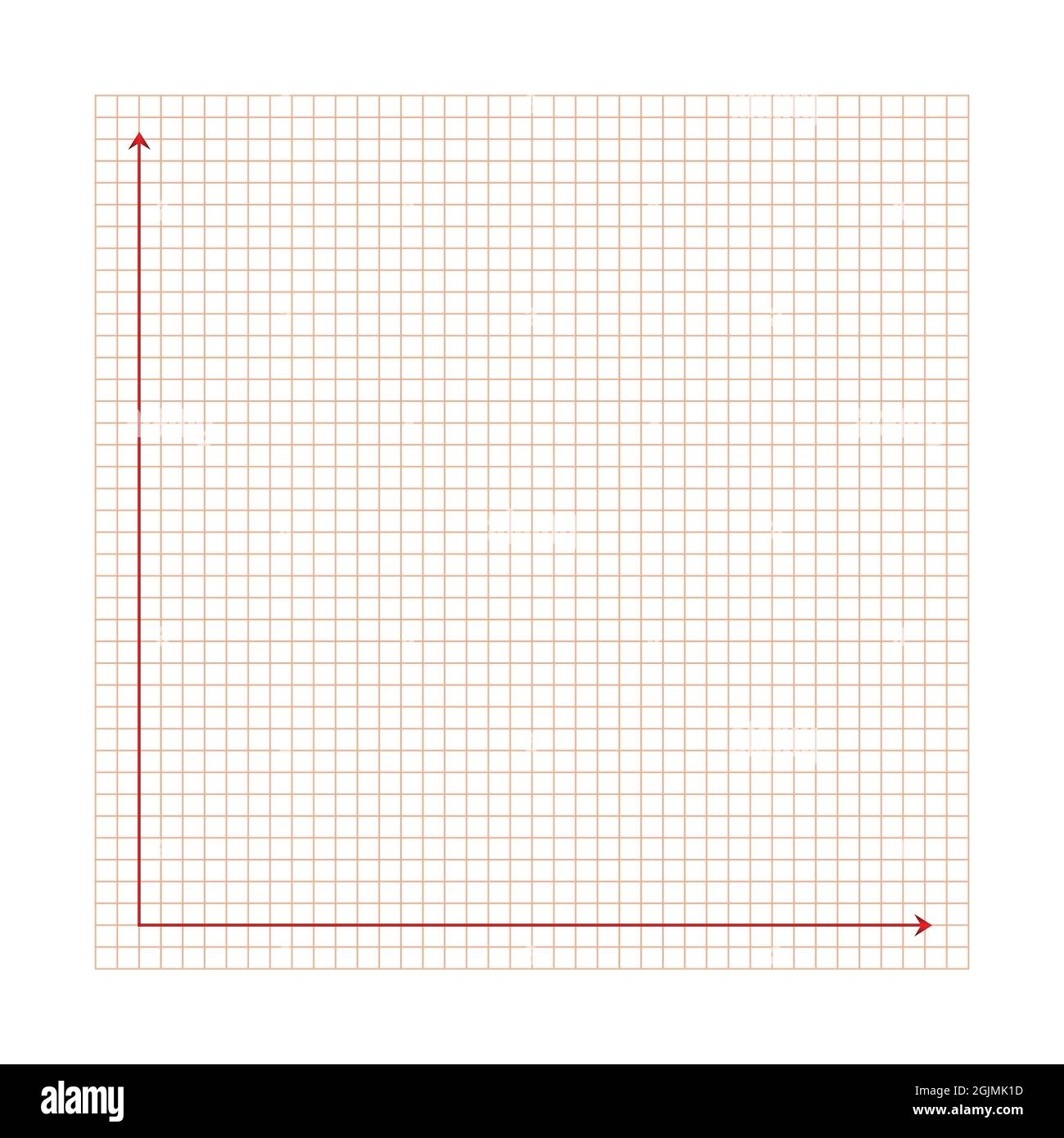 Grid Paper Mathematical Graph Cartesian Coordinate System With X 
