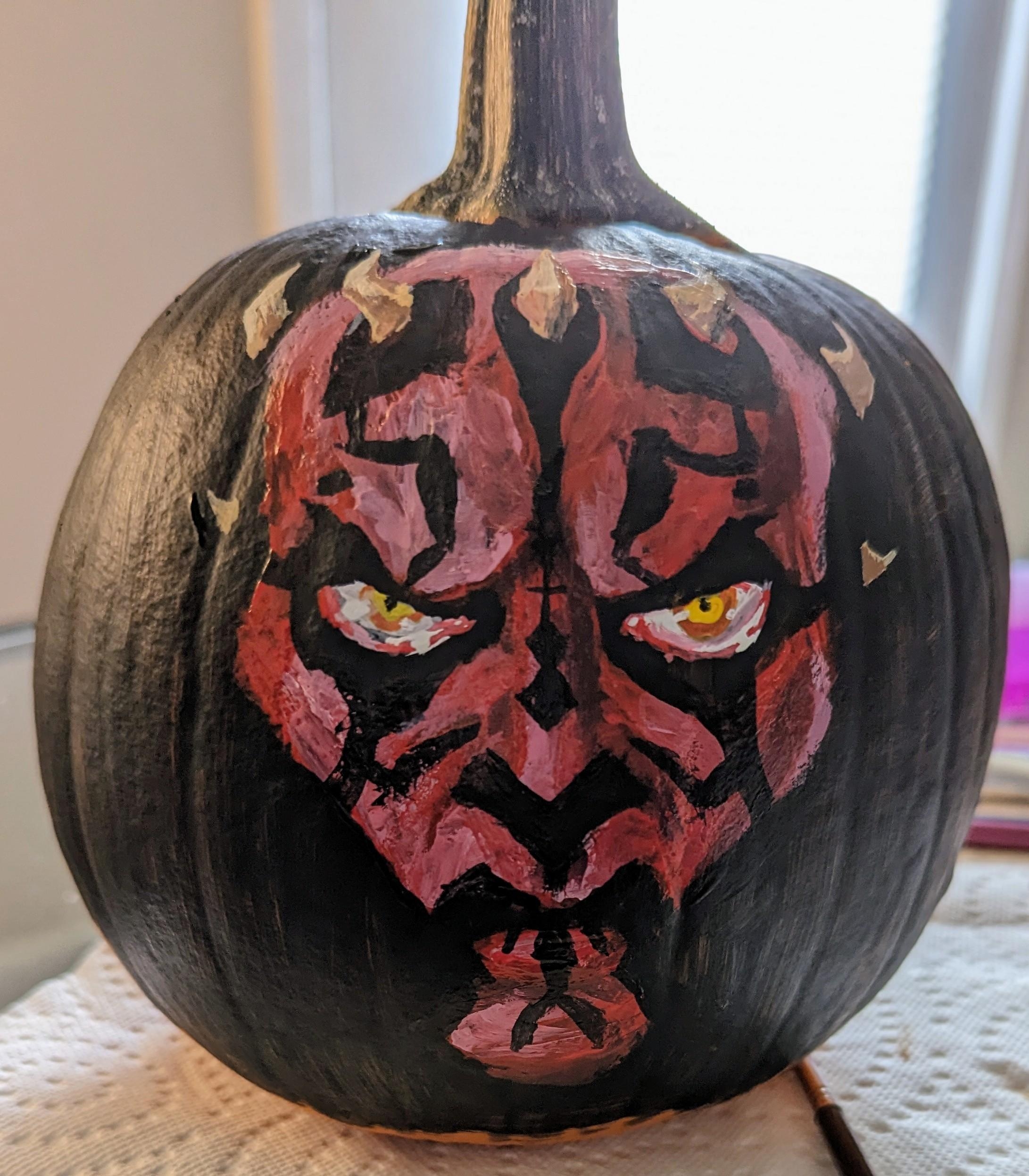 Here s My Very Rushed Entry For A Pumpkin Painting Contest R 
