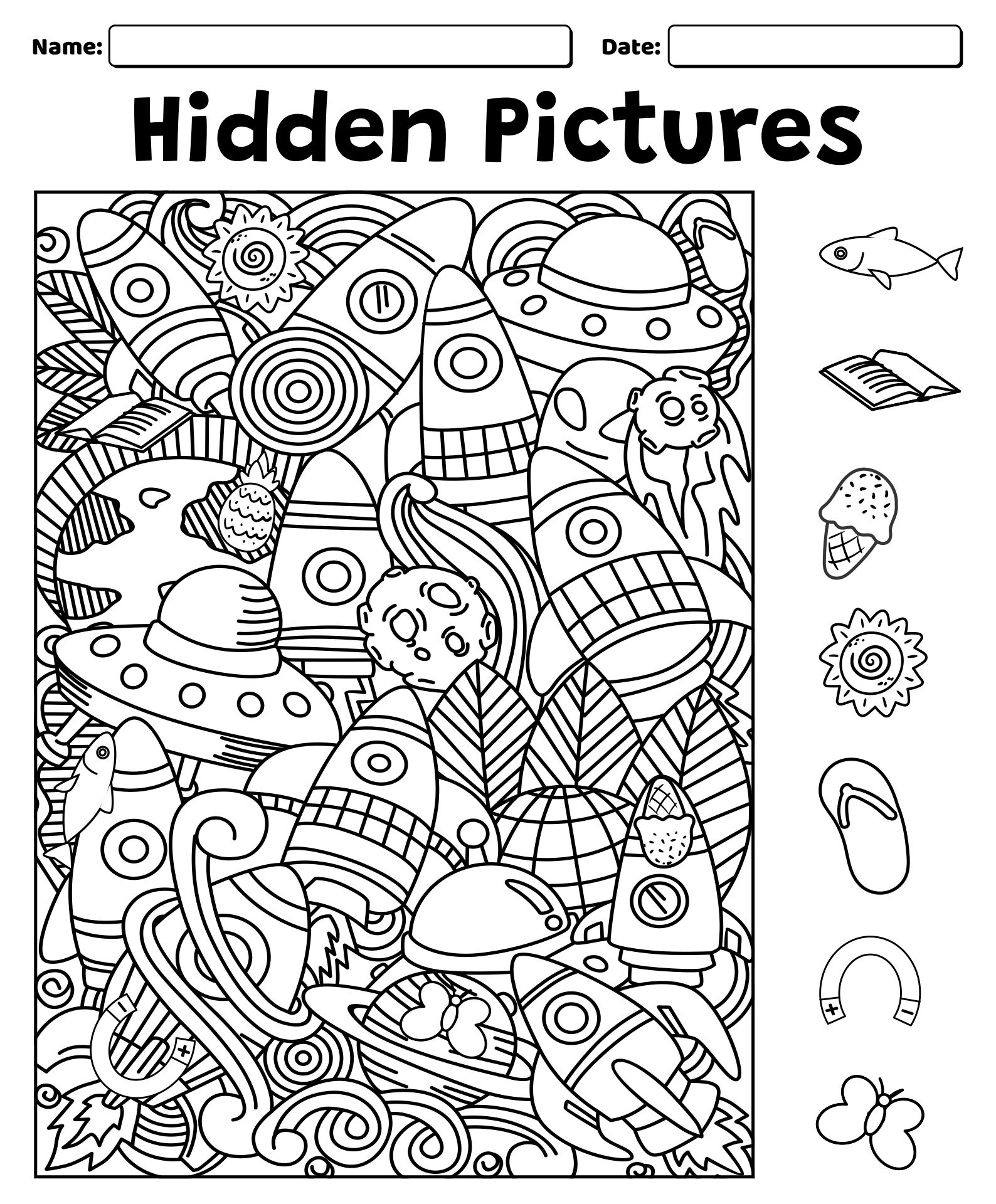 Hidden Object Pages Adults 6 Free PDF Printables Printablee 