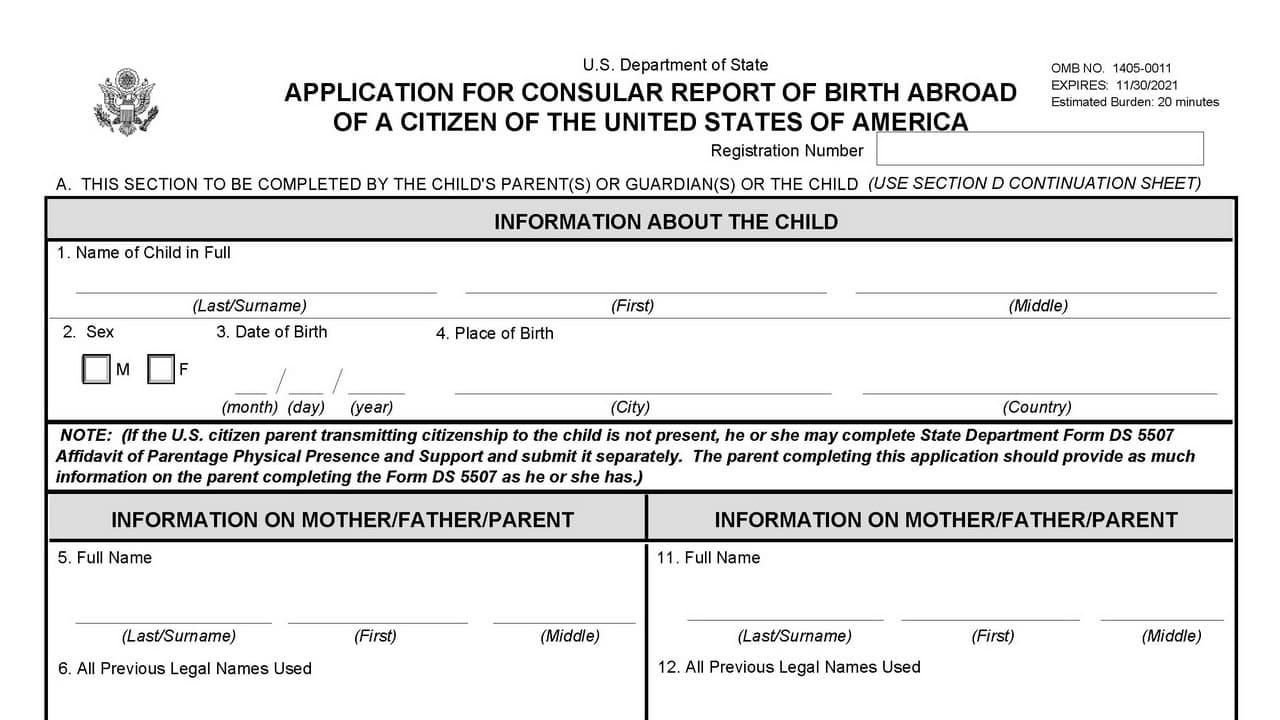 How To Apply For A Consular Report Of Birth Abroad CRBA And US 