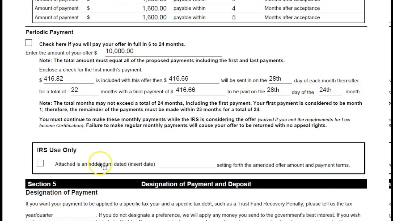 How To Complete IRS Form 656 True Resolve Tax Professionals