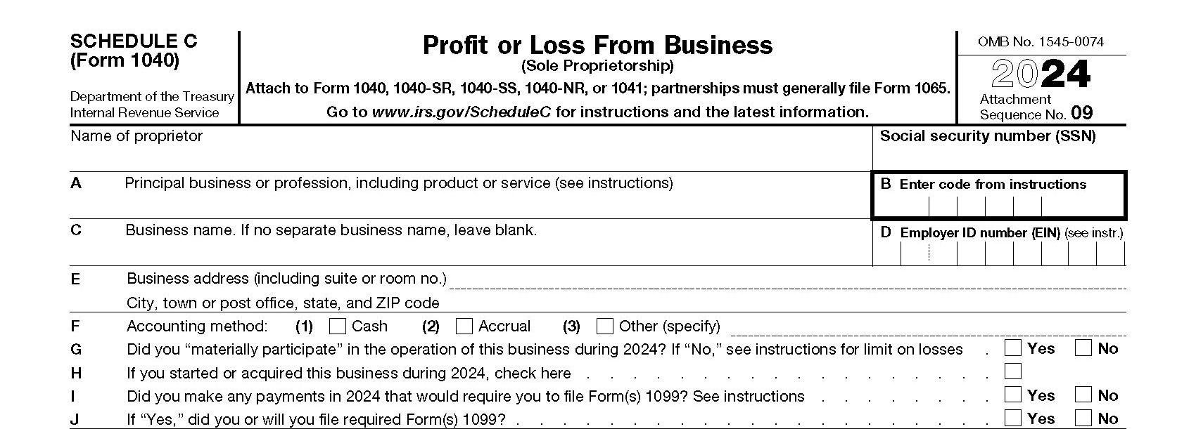 How To Complete IRS Schedule C