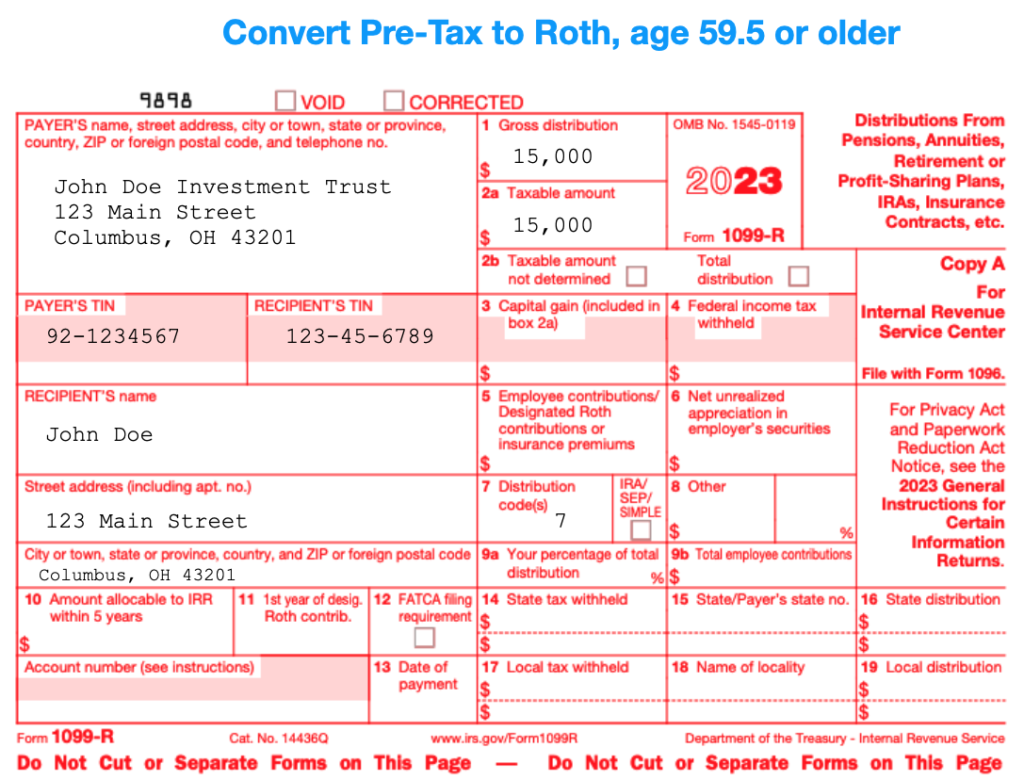 Irs Form 1099-R Box 7 Codes