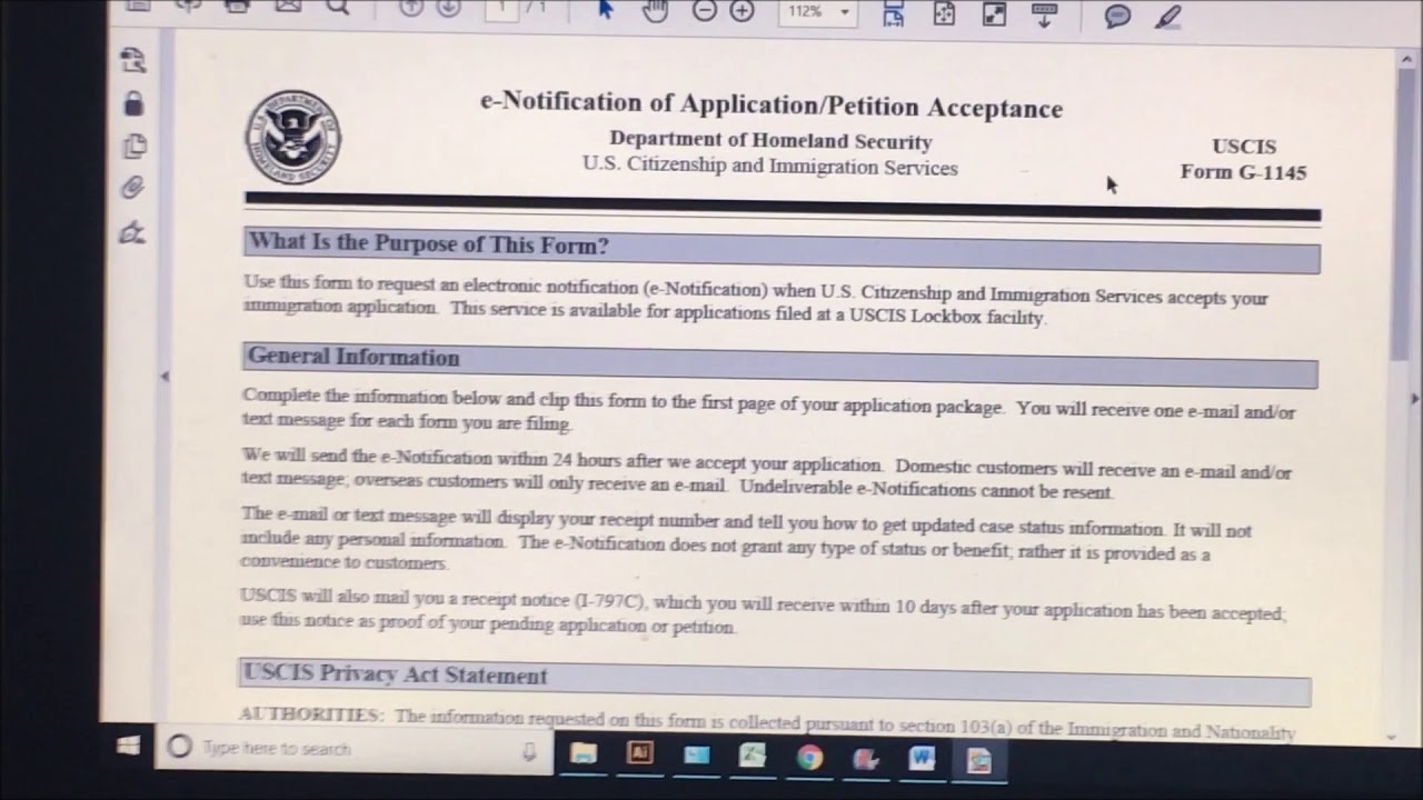 How To Fill Out Form G 1145 And What Is The Use Or Purpose Of This Form
