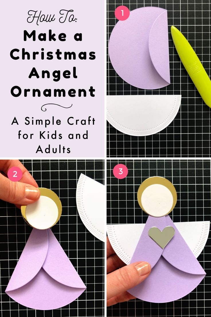 How To Make A Simple Christmas Angel Ornament With Paper