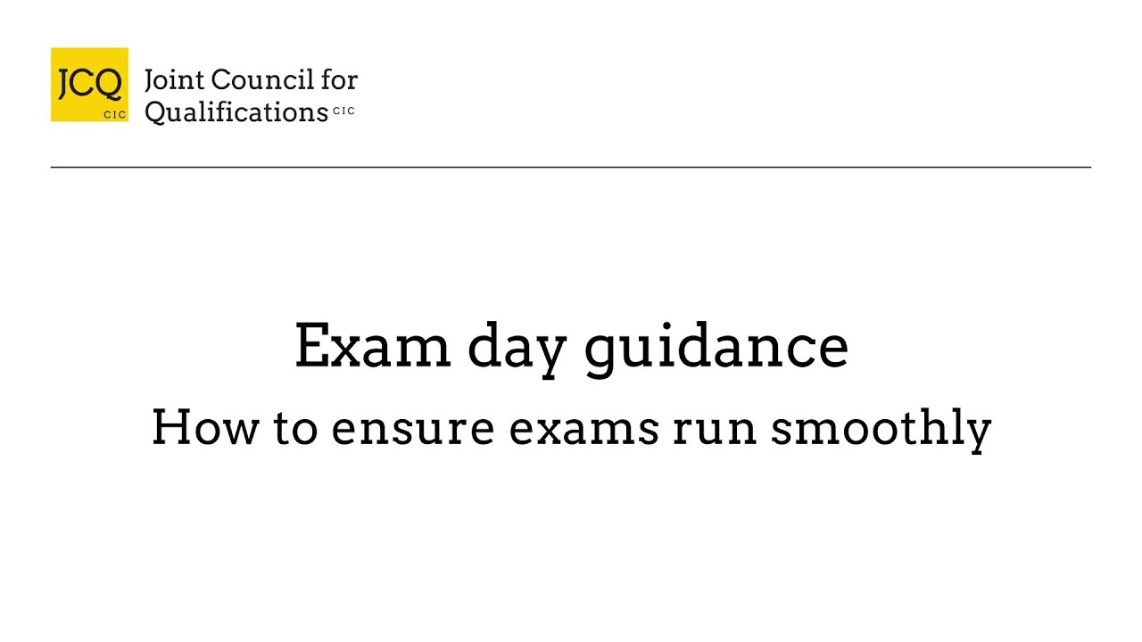 ICE Instructions For Conducting Examinations JCQ Joint 