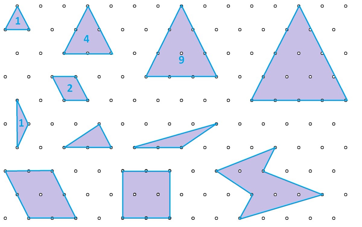 If The Area Of One Small Equilateral Triangle In This Grid Paper 