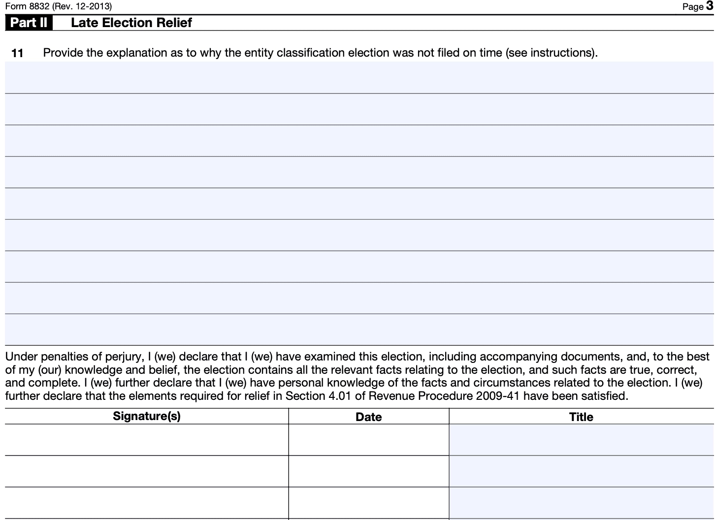 Irs Form 8832 Llc