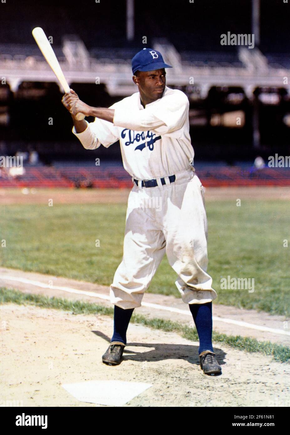Jackie Robinson American Baseball Legend Stock Photo Alamy