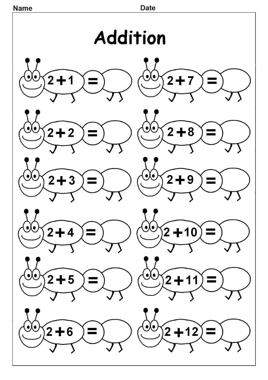 Printable Math Worksheets Free Kindergarten