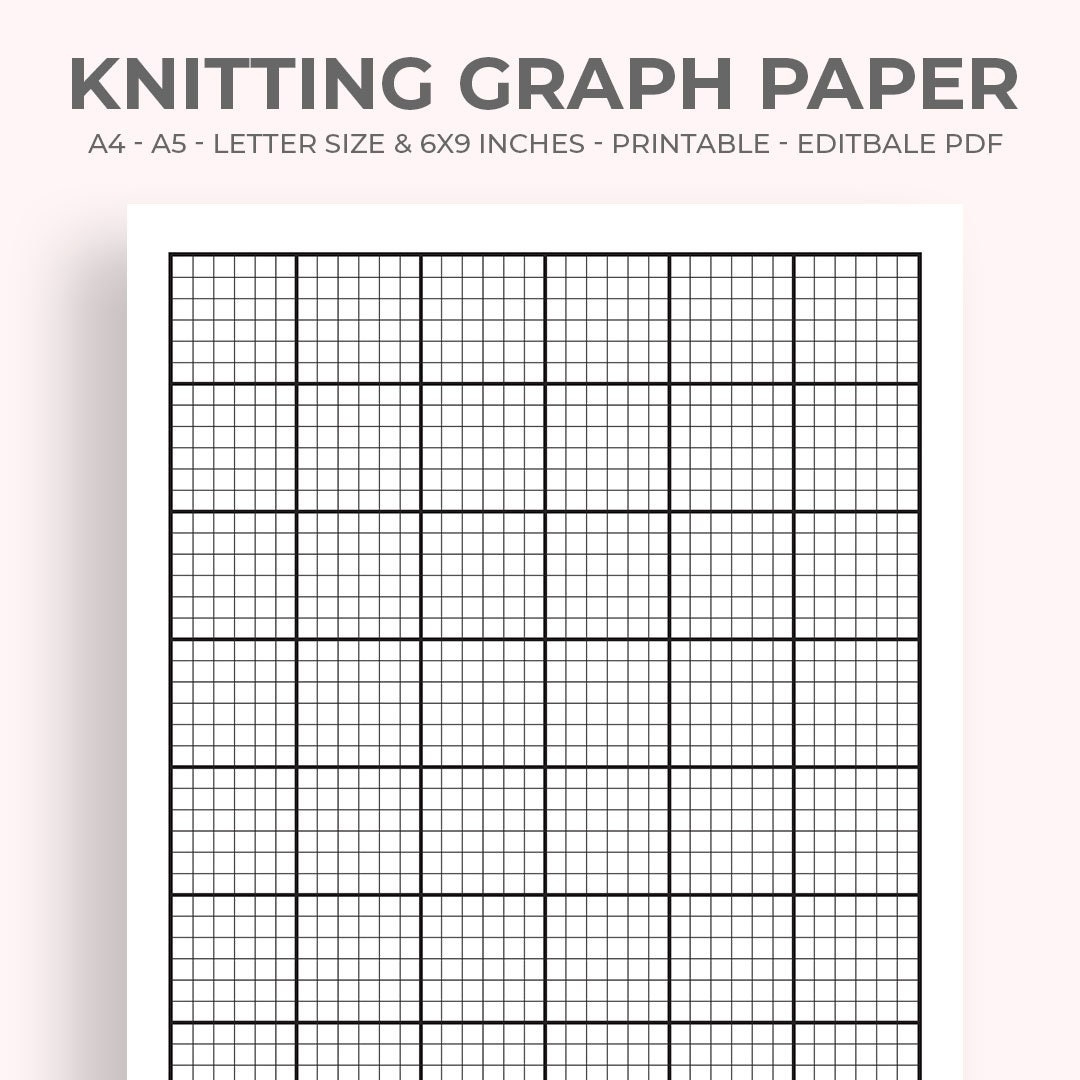 Free Knitting Graph Paper Generator